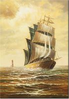 100 70CM OBRAZ PŁÓTNO MORSKIE PODBOJE PŁÓTNO RAMA