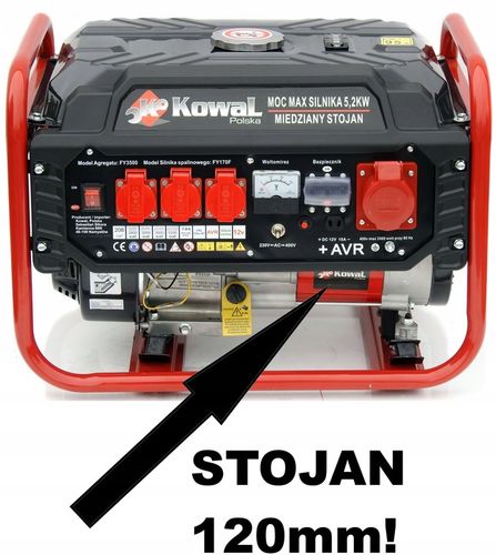 PROFESJONALNY AGREGAT PRĄDOTWÓRCZY 5,2kW generator AVR+ MIEDŹ STOJAN na Arena.pl