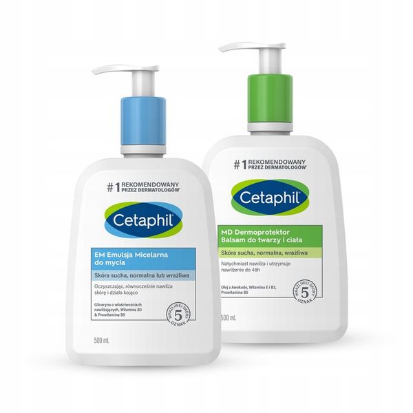 Zestaw Cetaphil EM 500 i Cetaphil MD 500 zdjęcie 1
