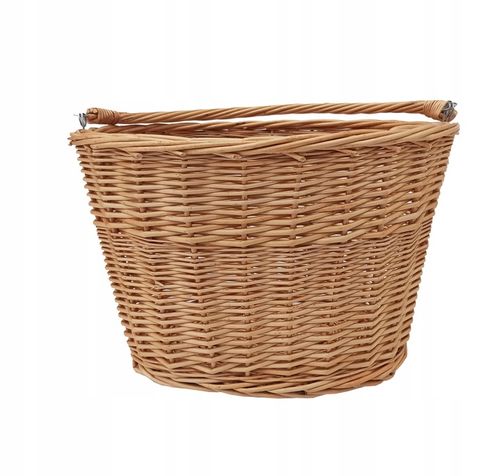 DUŻY KOSZ WIKLINOWY KOSZYK ROWER ROWEROWY HAKI Z1 na Arena.pl