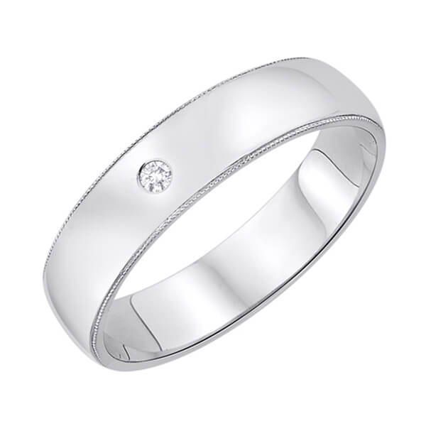 Emaga Złota obrączka OBD4079 - Diament zdjęcie 1