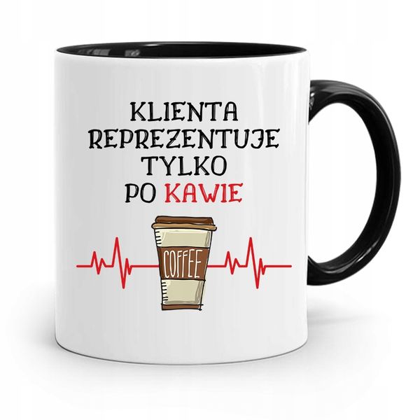 Kubek Czarny Dla Prawnika Mecenasa Pan Mecenas Z Nadrukiem Ze Zdjęciem zdjęcie 1