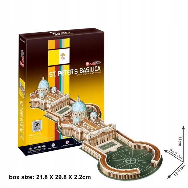 Puzzle 3D Bazylika Św. Piotra 2446 zdjęcie 5