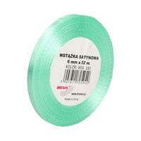 WSTĄŻKA SATYNOWA 6MM X 32M WS6-181 BREWIS MIĘTOWY
