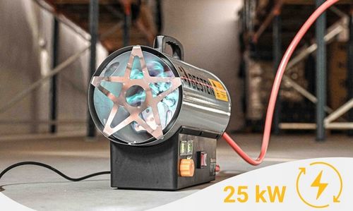 Nagrzewnica Gazowa Automatyczna Na Butlę Dmuchawa Termostat 25KW + Reduktor na Arena.pl