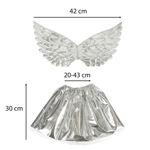 Kostium Strój Karnawałowy Przebranie Jednorożca dla Dziewczynki Srebrny na Arena.pl