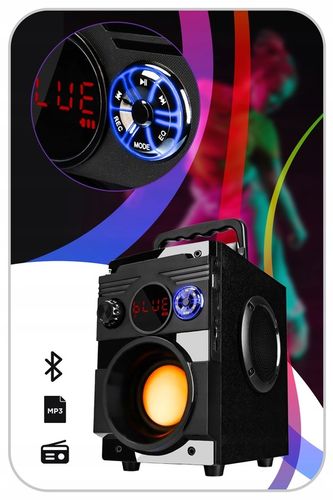 GŁOŚNIK PRZENOŚNY RADIO BUDOWLANE TUBA WIEŻA BLUETOOTH CHARGE 1300W na Arena.pl