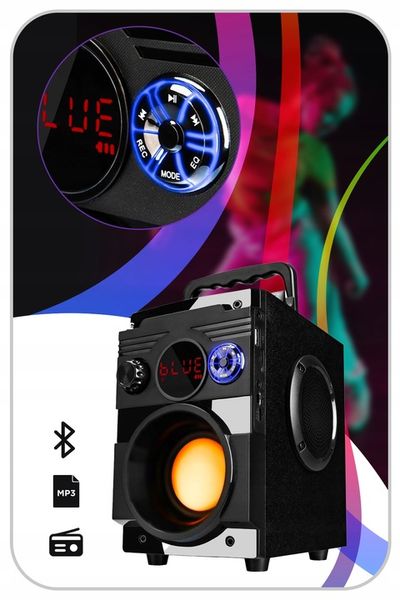 GŁOŚNIK PRZENOŚNY RADIO BUDOWLANE TUBA WIEŻA BLUETOOTH CHARGE 1300W zdjęcie 4