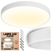 PLAFON LAMPA SUFITOWA OKRĄGŁA NATYNKOWA NIEMRUGAJĄCA LED 36 W BIAŁY 50 CM