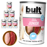 BULT JUNIOR mokra karma dla psa Kurczak i Wołowina 6x400g Dla szczeniąt