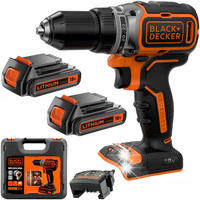 BLACK+DECKER WKRĘTARKA 18V BL186KB 52Nm 2x2,0Ah BL BL186K1B2-QW