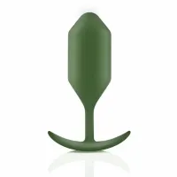 b-vibe snug plug 4 army anatomiczny korek silikonowy ciężki 255g