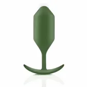 b-vibe snug plug 4 army anatomiczny korek silikonowy ciężki 255g
