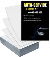 Ulotki A4 100 szt firmowe reklamowe AUTO SERWIS + PROJEKT GRATIS