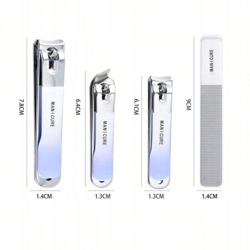 OBCINACZ DO GRUBYCH PAZNOKCI ZESTAW 4w1 CĄŻKI OBCINACZKI Stal Nierdzewna na Arena.pl