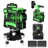 POZIOMNICA LASER POZIOM Krzyżowy 3D 360° 12-linia