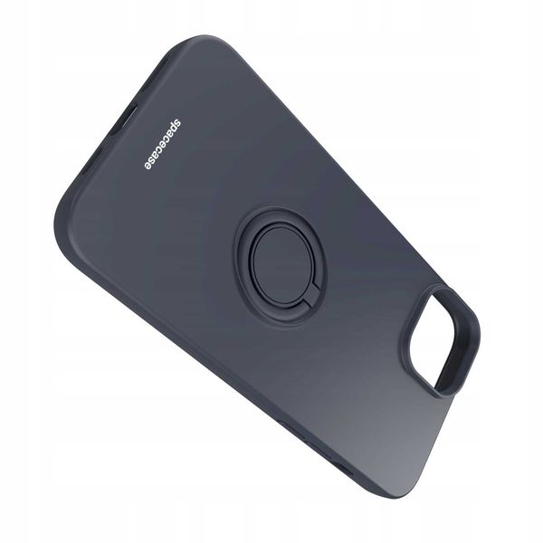 Spacecase Silicone Ring Iphone 15 Plus Black zdjęcie 6
