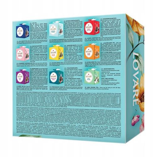 Lovare Butterfly Set Kolekcja Herbat 9 Smaków 45 Piramidek po 2g Prezentowy na Arena.pl