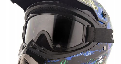 GOGLE MOTOCYKLOWE NA CROSS QUAD ENDURO ATV ROWER BMX CZARNE na Arena.pl