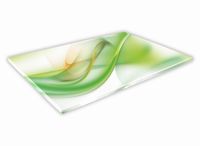 SZKLANA DESKA KUCHENNA 30x20 107a Zielona smuga