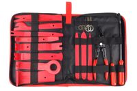 Zestaw ściągaczy do tapicerki, klipsów i radia -19 elementów w etui