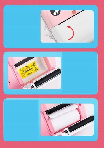 DRUKUŚ APARAT LCD CYFROWY NATCHMIASTOWY Z DRUKARKĄ DLA DZIECI GRY ROLKI na Arena.pl