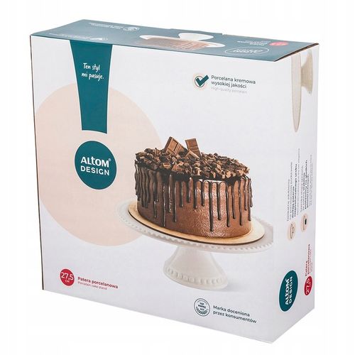 Patera talerz porcelanowy na ciasto tort Altom Design Regular 27,5 cm na Arena.pl