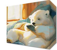 Obraz 20x20cm Misiowe Popołudnie