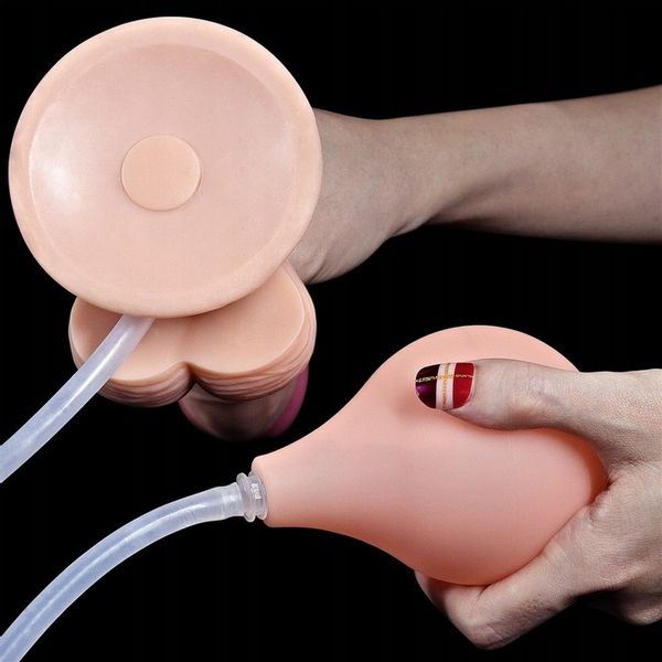 DILDO SQUIRTING Z WYTRYSKIEM 22CM +sztuczna sperma zdjęcie 4