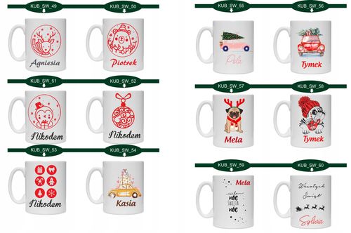FOTO KUBEK Z imieniem PREZENT na ŚWIĘTA MIKOŁAJKI na Arena.pl