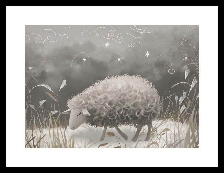 Plakat 29,7x21cm Bujna Owca zdjęcie 3