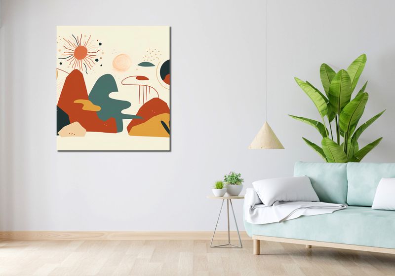 Obraz 90x100cm Kosmos Barw zdjęcie 2