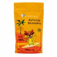 Kofeina Bezwodna Puder 100% * Max Puszysta * Pył * 100 g * HiT * Indyjska