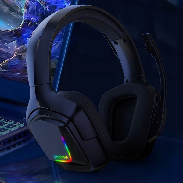 ONIKUMA K20 SŁUCHAWKI GAMINGOWE NAUSZNE PRZEWODOWE Z MIKROFONEM DO PC RGB zdjęcie 3
