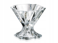 BOHEMIA METROPOLITAN Salaterka na stopce szklana szkło kryształowe 21,5 cm