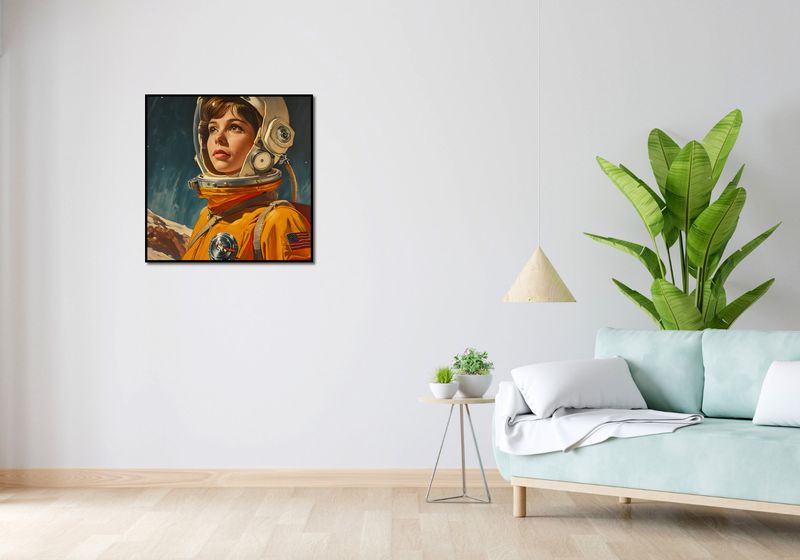 Plakat 70x70cm Pionierka Kosmosu zdjęcie 4