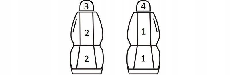 Pokrowce przednie 1+1 2 os do SKODA FABIA I II OCTAVIA ROOMSTER zdjęcie 4