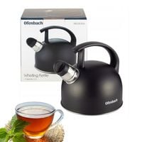CZAJNIK STALOWY Z GWIZDKIEM INDUKCJA GAZ OFENBACH