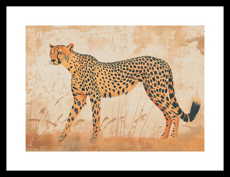 Plakat 29,7x21cm Gepard w Ruchu zdjęcie 3