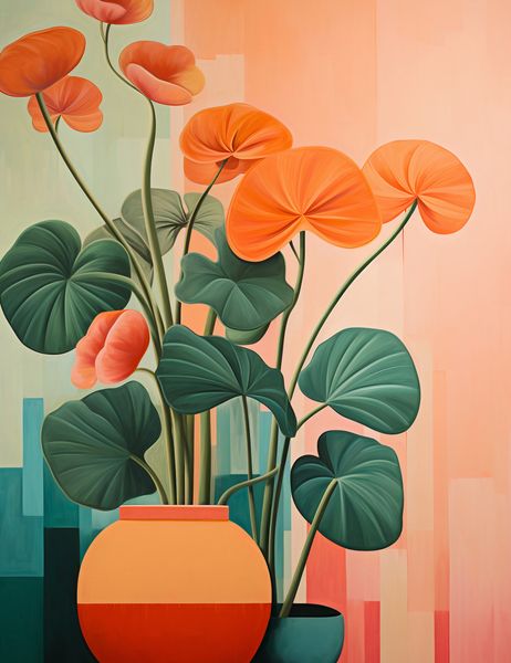 Plakat 50x65cm Kwiatowa Harmonia zdjęcie 1