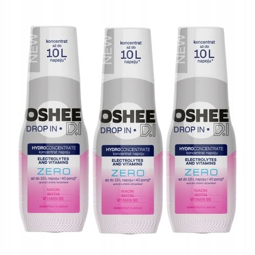 3x Hydrokoncentrat OSHEE Drop In ZERO Elektrolity Witaminy Grejpfrut na Arena.pl