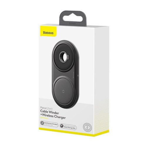 BASEUS PLANET 2IN1 WIRELESS CHARGER BLACK na Arena.pl