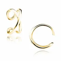 Nausznice 925 KOLCZYK NAUSZNICA Kryształowy zacisk