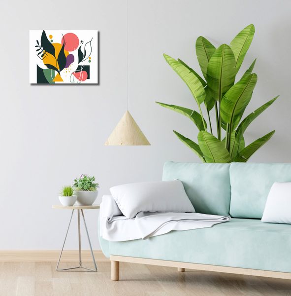 Obraz 40x30cm Kolorowa Abstrakcja Botaniczna zdjęcie 2