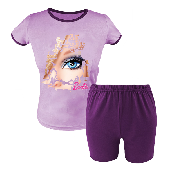 Krótka Piżama dziecięca Barbie zdjęcie 1