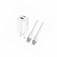 Szybka ładowarka GaN 45W 2 wejścia z długim kablem 2m do Galaxy Z Flip 4 5G