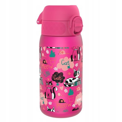 Różowy bidon w kotki koty dla dziewczynki butelka d szkoły przedszkola ION8 na Arena.pl