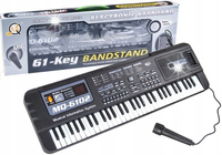 Keyboard dla Dzieci Pianino do Nauki Gry Edukacyjna na Baterie +Mikrofon NS