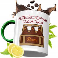 Kubek Zielony Dla Dziadka Na Prezent Urodziny Z Nadrukiem Ze Zdjęciem
