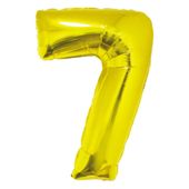balon foliowy "cyfra 7", złota, 85cm
